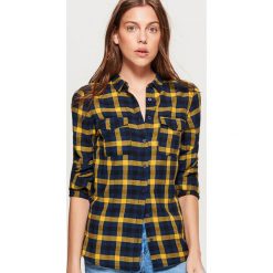 Koszula w kratę - Żółty. Koszule damskie marki Cropp. Za 79.99 zł.