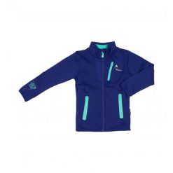 Polarowy sweter dla dziewczynki Peak Mountain Shell. Niebieskie swetry dla dziewczynek Peak Mountain, bez wzorów, z polaru, bez kołnierzyka, bez ramiączek, długie, bez kaptura. Za 146.00 zł.