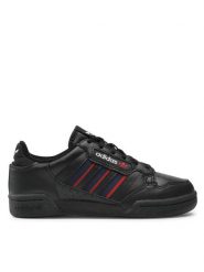 Adidas Sneakersy Continental 80 Stripes J FY2698 Czarny. Czarne buty sportowe dziewczęce Adidas, bez wzorów, ze skóry, bez zapięcia. Za 179.99 zł.