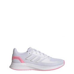 Buty do biegania dla kobiet adidas Falcon 2.0. Białe obuwie sportowe damskie Adidas, bez wzorów, z gumy, do biegania. Za 298.50 zł.