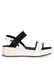 Lasocki Sandały ARC-4883-06 Biały. Białe sandały damskie Lasocki, bez wzorów, ze skóry, bez obcasa, na koturnie, bez zapięcia. Za 127.99 zł.