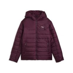 Damska kurtka wyścielana Essentials z kapturem PUMA. Czerwone kurtki damskie Puma, na jesień, xl, bez wzorów, z materiału, z kapturem. Za 399.00 zł.