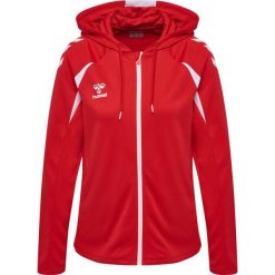 Damska bluza dresowa z kapturem Hummel Core 2.0. Białe bluzy sportowe damskie Hummel, bez wzorów, z dresówki, z kapturem, na fitness i siłownię. Za 262.50 zł.
