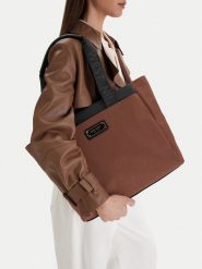 Nine West Torebka CEO-Brielle-LA374-4705 Brązowy. Brązowe torebki do ręki damskie Nine West, bez wzorów, z materiału, bez dodatków. Za 249.99 zł.