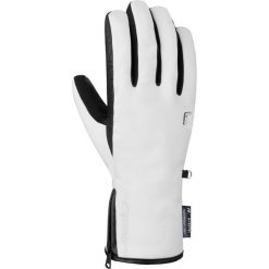 Rękawice narciarskie Reusch Tiffany R-TEX XT. Białe rękawiczki damskie Reusch, bez wzorów, eleganckie. Za 415.50 zł.