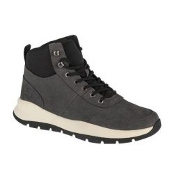 Botki Męskie Nubuk Boroughs Project. Szare botki męskie Timberland, bez wzorów, z koronki, z okrągłym noskiem, bez zapięcia. Za 349.99 zł.