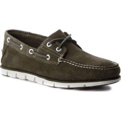Mokasyny TIMBERLAND - Tidelands 2 Eye Sue A1TDE Dk Grn. Zielone mokasyny męskie Timberland, z gumy. W wyprzedaży za 359.00 zł.