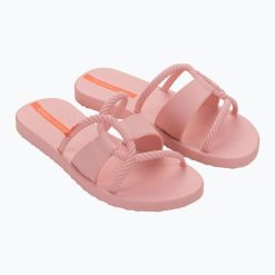 Klapki damskie Ipanema Diversa Slide. Czerwone klapki damskie Ipanema, bez wzorów, bez obcasa. Za 66.75 zł.