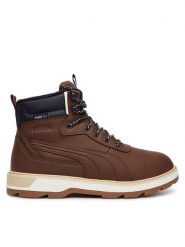 Puma Trapery Desierto v3 Puretex 393928 Brązowy ciemny. Brązowe śniegowce i trapery męskie Puma, ze skóry, bez zapięcia. Za 499.99 zł.
