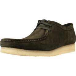 Buty CLARKS WALLABEE FOREST Zielony. Zielone trekkingi męskie Clarks, trekkingowe. Za 369.99 zł.