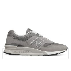 Buty do chodzenia męskie New Balance 997. Szare buty sportowe męskie New Balance, z materiału, bez zapięcia, do biegania. Za 466.30 zł.