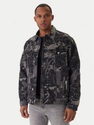 Karl Lagerfeld Jeans Kurtka jeansowa B1M14033 Szary Regular Fit. Szare kurtki męskie Karl Lagerfeld Jeans, m, bez wzorów, z bawełny, bez kaptura. Za 879.99 zł.