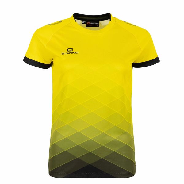 Damski jersey Stanno Altius. Czarne koszulki sportowe damskie STANNO, bez wzorów, z jersey, sportowe, bez kołnierzyka. Za 199.50 zł.