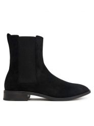 Calvin Klein Sztyblety Slim Ess Chelsea Su HM0HM02275 Czarny. Czarne botki męskie Calvin Klein, bez wzorów, ze skóry, bez zapięcia. Za 699.99 zł.