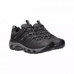 KEEN Buty trekkingowe męskie Koven WP black/drizzle-40. Czarne trekkingi męskie Keen, trekkingowe. Za 277.09 zł.