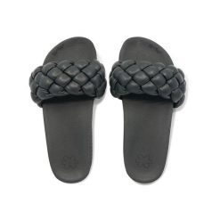 Klapki plażowe damskie Flip Flop Pool Weave. Czarne klapki damskie Flip Flop, bez wzorów, bez obcasa. Za 123.05 zł.