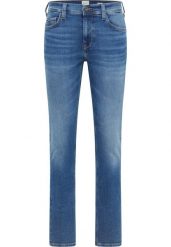 Męskie Spodnie Jeansowe Mustang Style Vegas Slim Denim Blue 1016795 5000 782. Niebieskie spodnie materiałowe męskie Mustang, l, bez wzorów, z denimu. Za 219.99 zł.