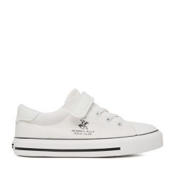 Trampki Beverly Hills Polo Club. Białe trampki i tenisówki chłopięce Beverly Hills Polo Club, bez wzorów, bez zapięcia. Za 99.99 zł.