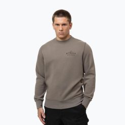Bluza męska Pitbull Sampson Crewneck Sweatshirt. Brązowe bluzy sportowe męskie PITBULL, m, bez wzorów, z bawełny, bez kaptura, na fitness i siłownię. Za 199.99 zł.