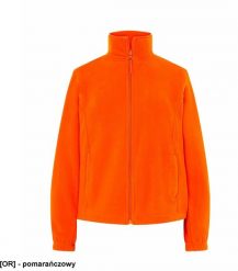 JHK - Bluza polarowa damska, taliowana, z suwakiem i dwoma zapinanymi kieszeniami pomarańczowy XS. Brązowe bluzy damskie JHK, xs, bez wzorów, z polaru, bez kaptura. Za 54.92 zł.