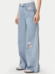Adidas Jeansy Care Bear High Rise KQ6748 Niebieski Wide Leg. Niebieskie jeansy damskie Adidas. Za 439.99 zł.