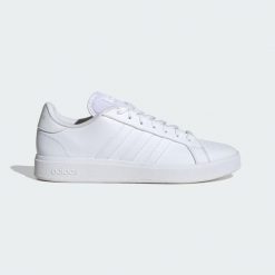 Grand Court TD Lifestyle Court Casual Shoes. Białe obuwie sportowe damskie Adidas, bez wzorów, z materiału, trekkingowe. Za 279.00 zł.