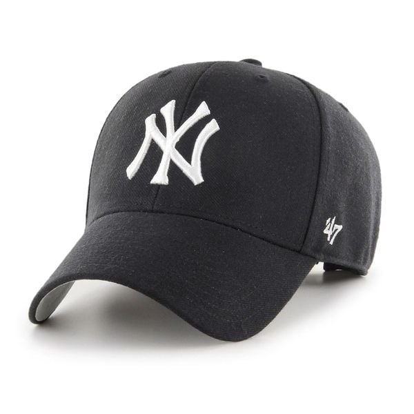 Czapka z daszkiem 47 Brand MLB New York Yankees MVP. Czarne czapki i kapelusze męskie MAJOR LEAGUE BASEBALL, bez wzorów, sportowe. Za 109.00 zł.