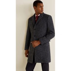 Mango Man - Płaszcz Utahant. Czarne płaszcze męskie Mango Man, z materiału, klasyczne. Za 549.90 zł.