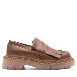 Loafersy Badura. Brązowe mokasyny damskie Badura. Za 287.99 zł.