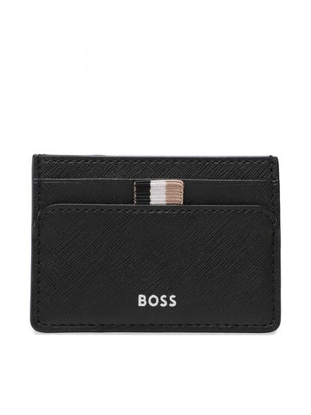 Boss Etui na karty kredytowe Zair Money Clip I 50485622 Czarny. Czarne portfele męskie Boss, bez wzorów, ze skóry. Za 189.99 zł.