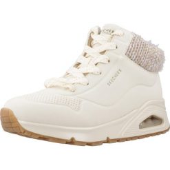 Buty do chodzenia damskie Skechers Uno Darling Daze. Białe obuwie sportowe damskie Skechers, bez wzorów, z materiału, trekkingowe. Za 259.99 zł.