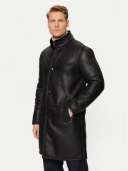 JOOP! Kożuch 17 Parton 80000662 Czarny Regular Fit. Czarne kurtki męskie JOOP!, na zimę, m, bez wzorów, ze skóry, bez kaptura. Za 6,879.00 zł.
