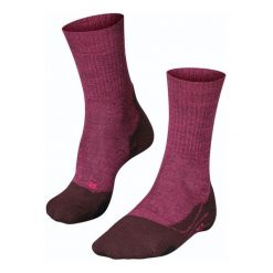 Skarpetki damskie Falke TK2 Wool. Brązowe skarpety damskie Falke, bez wzorów, z materiału. Za 137.00 zł.