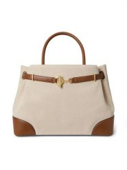 LAUREN RALPH LAUREN Torebka 431P04296005 Beżowy. Brązowe torebki do ręki damskie Lauren Ralph Lauren, bez wzorów, z materiału, bez dodatków. Za 2,198.99 zł.