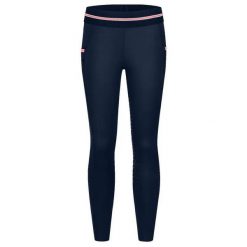 Legginsy jeździeckie dziewczęce z pełnym silikonem ELT Lucky Leni. Czerwone legginsy dla dziewczynek ELT, bez wzorów, z elastanu. Za 264.00 zł.