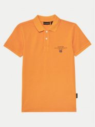 Napapijri Polo Elbas 5 NP0A4G4NA701 S Pomarańczowy Regular Fit. Brązowe t-shirty dla chłopców Napapijri, bez wzorów, z bawełny, bez ramiączek. Za 99.99 zł.
