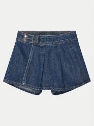 Guess Spódnica jeansowa J5RD06 D5D90 Niebieski Regular Fit. Niebieskie spódniczki dla dziewczynek Guess, z aplikacjami, z bawełny. Za 159.99 zł.