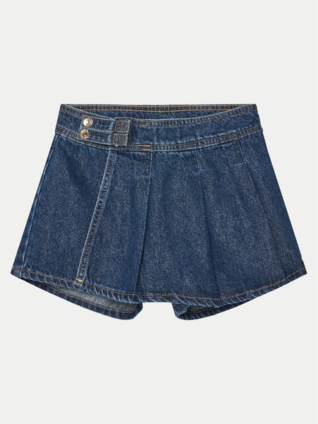 Guess Spódnica jeansowa J5RD06 D5D90 Niebieski Regular Fit. Niebieskie spódniczki dla dziewczynek Guess, z aplikacjami, z bawełny. Za 149.99 zł.