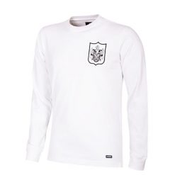 Koszulka retro piłkarska dla dorosłych - Fulham FC 1966 - Biała. Białe koszulki sportowe męskie COPA FOOTBALL, bez wzorów, bez kołnierzyka, bez ramiączek, do piłki nożnej. Za 298.21 zł.