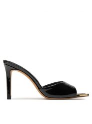 Aldo Klapki Anniebrilden 13740438 Czarny. Czarne klapki damskie Aldo, bez wzorów, ze skóry, bez obcasa. Za 379.99 zł.