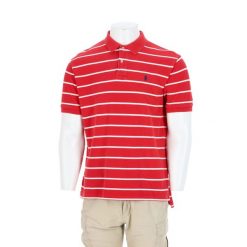 Second life - Polo Ralph Lauren męska koszulka z krótkim rękawem - Jak nowy. Czerwone koszulki polo męskie Ralph Lauren, l, bez wzorów, z materiału, eleganckie, bez ramiączek. Za 127.76 zł.