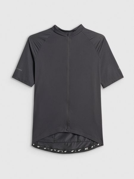 4F Koszulka kolarska męska - czarna XXL. Czarne t-shirty męskie 4f, l, bez wzorów, z materiału, biznesowe, bez kołnierzyka. Za 179.99 zł.