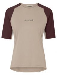 Koszulka damska Kuro Shirt II. Brązowe koszulki sportowe damskie Vaude, bez wzorów, z materiału, bez kołnierzyka, bez ramiączek, na fitness i siłownię. Za 279.00 zł.