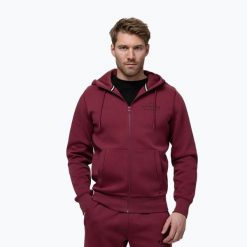 Bluza męska Pitbull Sampson Hooded Zip Sweatshirt. Czerwone bluzy męskie PITBULL, m, bez wzorów, z bawełny, bez kaptura. Za 299.99 zł.