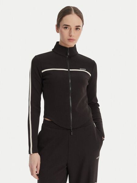 Guess Bluza V6GQ04 K2911 Brązowy Regular Fit. Brązowe bluzy damskie Guess, xs, z aplikacjami, z syntetyku, bez kaptura. Za 252.99 zł.