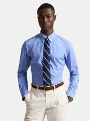 Polo Ralph Lauren Koszula 710929349501 Niebieski jasny Custom Fit. Niebieskie koszule męskie Polo Ralph Lauren, m, bez wzorów, z bawełny, bez kołnierzyka, bez ramiączek. Za 543.99 zł.