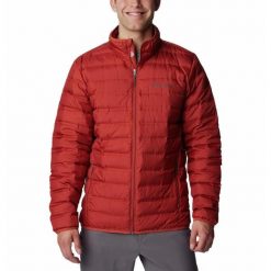Kurtka Turystyczna Puchowa Męska Columbia Lake 22 Down Jacket. Czerwone kurtki sportowe męskie Columbia, m, bez wzorów, z puchu, trekkingowe. W wyprzedaży za 396.25 zł.
