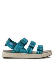 Keen Sandały Elle Strappy 1027209 Niebieski. Niebieskie sandały damskie Keen, bez wzorów, z materiału, bez obcasa, na płaskiej podeszwie, bez zapięcia. Za 399.99 zł.
