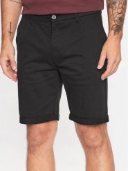 Solid Szorty materiałowe 21200395 Czarny Regular Fit. Czarne szorty męskie !SOLID, m, bez wzorów, z bawełny. Za 189.99 zł.