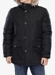 Kurtka zimowa męska Lumberjack Alaska. Czarne kurtki męskie Lumberjack, na zimę, m, bez wzorów, z bawełny, eleganckie, bez kaptura. Za 599.99 zł.
